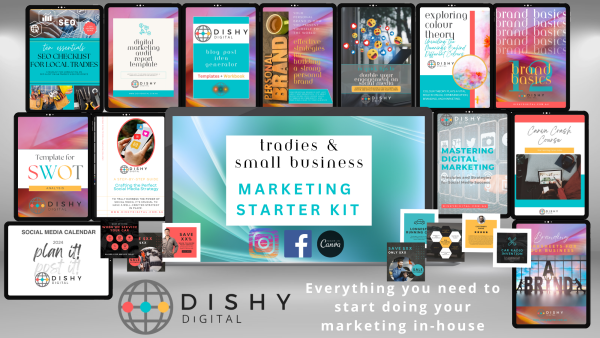 Marketing Starter Kit - Tradies & Small Businesses - Everything you need to start doing your own marketing in house!