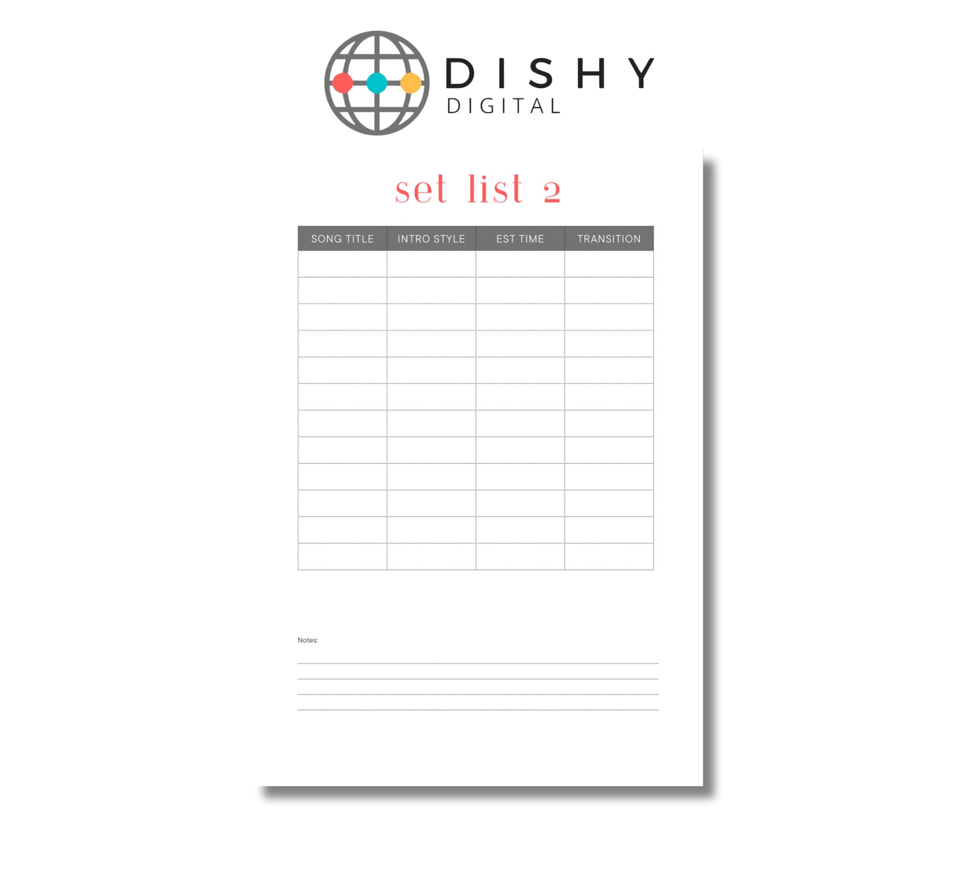 Musician Set List & Encore Info Sheets Templates editable in canva, Canva mock up, canva mock ups, canva listing, canva templates_2 Musician Set List & Encore Info Sheets Templates editable in canva, Canva mock up, canva mock ups, canva listing, canva templates