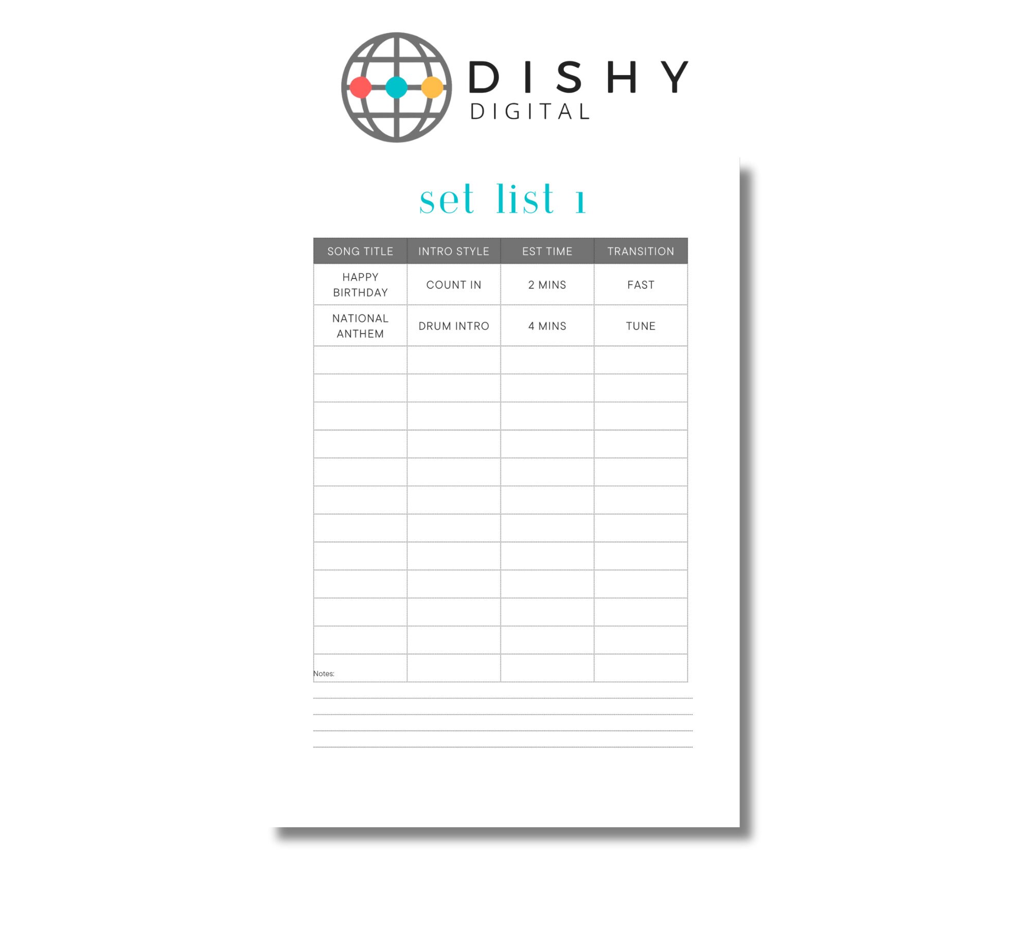 Musician Set List & Encore Info Sheets Templates editable in canva, Canva mock up, canva mock ups, canva listing, canva templates_1 Musician Set List & Encore Info Sheets Templates editable in canva, Canva mock up, canva mock ups, canva listing, canva templates